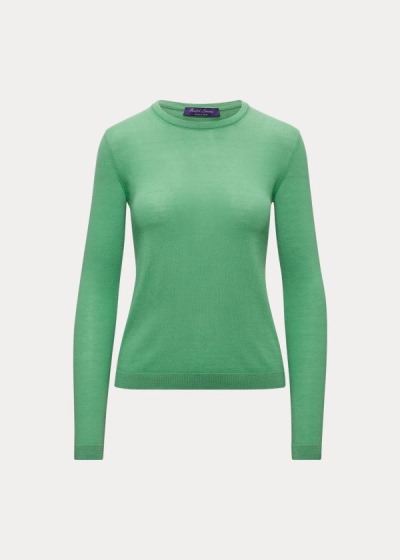 Sueter Ralph Lauren Mujer Verdes - Cashmere Crewneck - GORVB7140